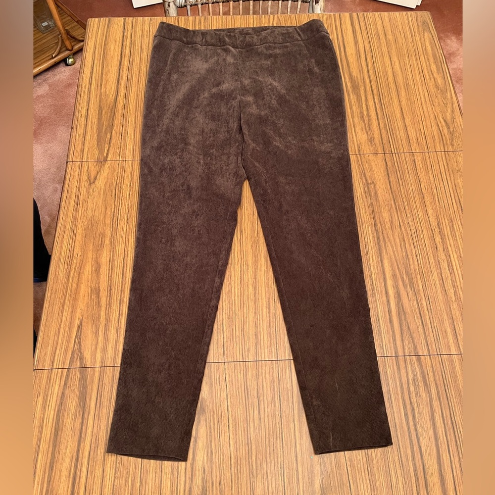 New Directions Chocolate Brown Corduroy Pants